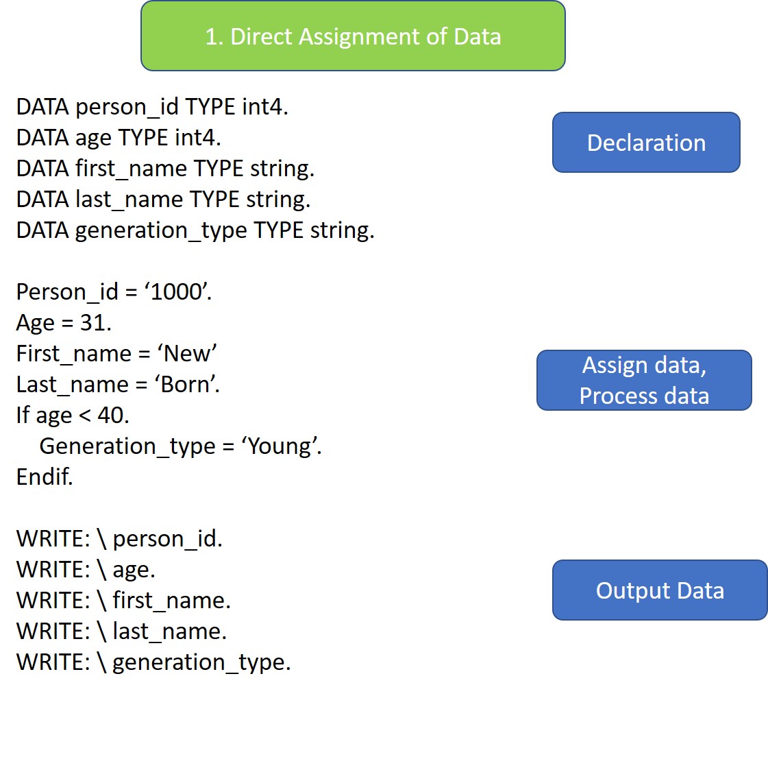 net declaration with assignment