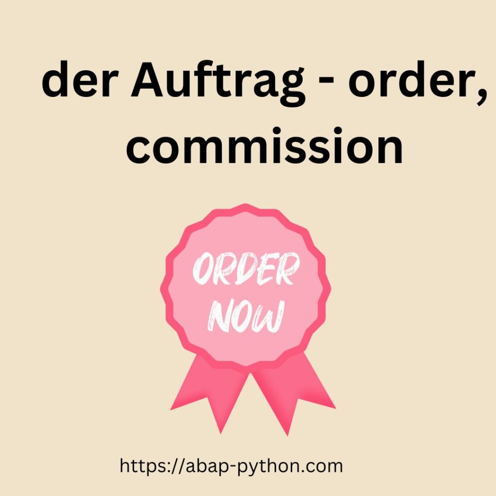 auftrag