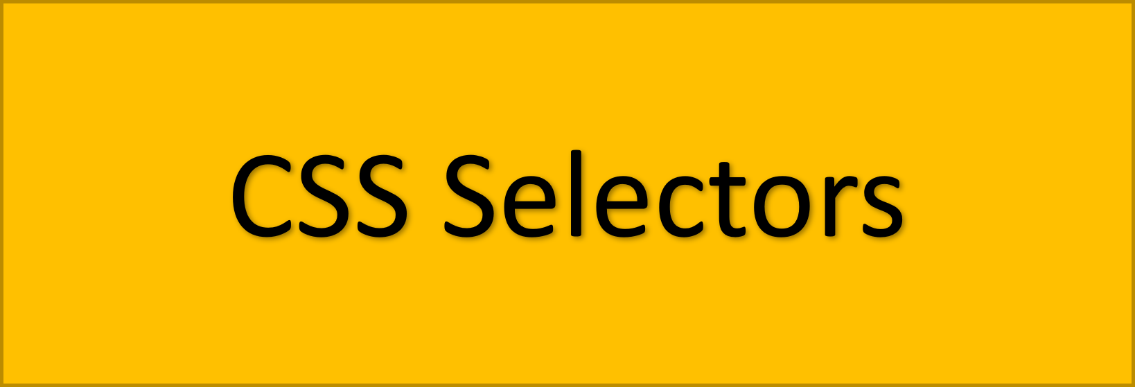 How to use CSS selectors