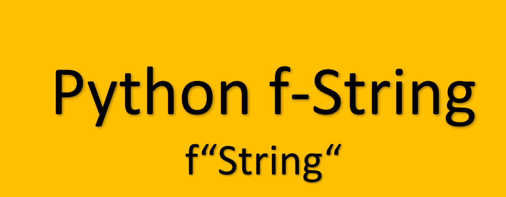 f-strings in Python