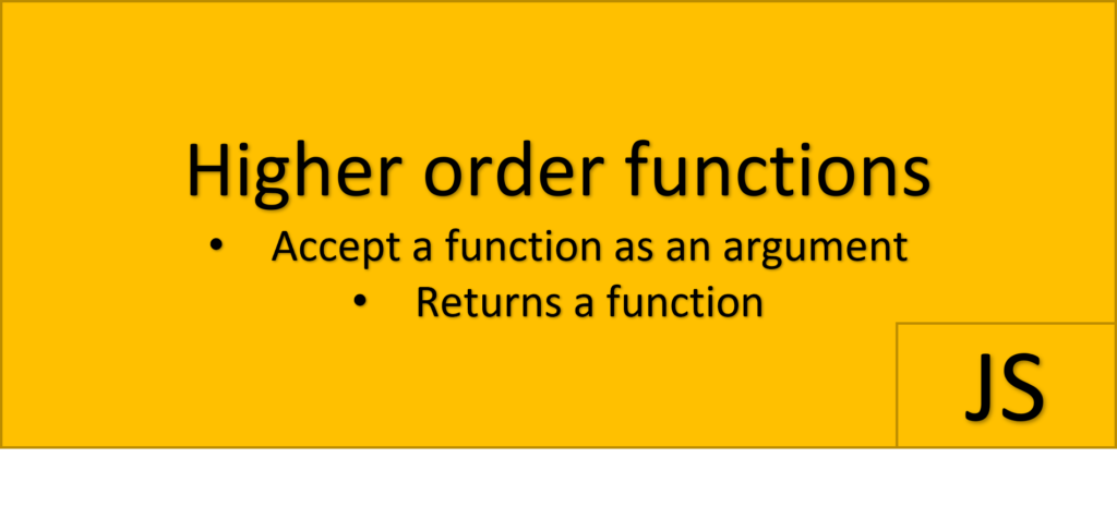 higher order function