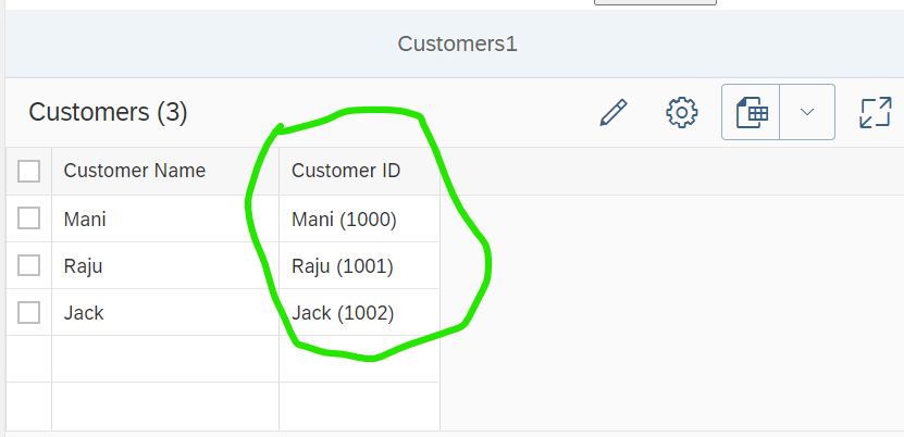 Text Annotation used in Smart Table