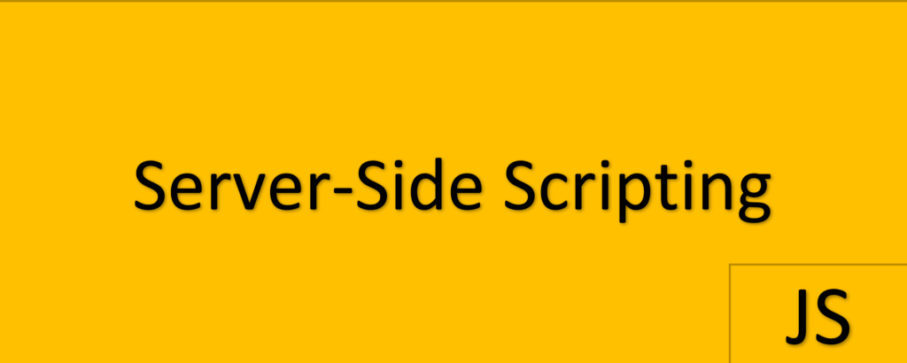 server-side scripting